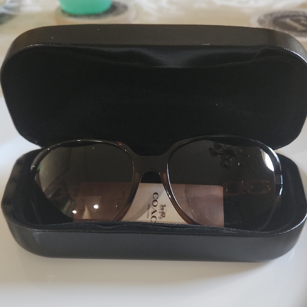 Coach Brown with Tortoise Frame  Designer Sunglasses